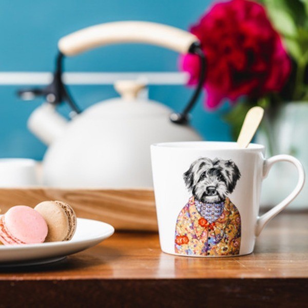 Кружка фарфоровая  Mikasa Tipperleyhill с принтом собаки 380 мл MKTIPPMUGCPOO