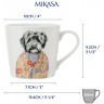 Кружка фарфоровая  Mikasa Tipperleyhill с принтом собаки 380 мл MKTIPPMUGCPOO