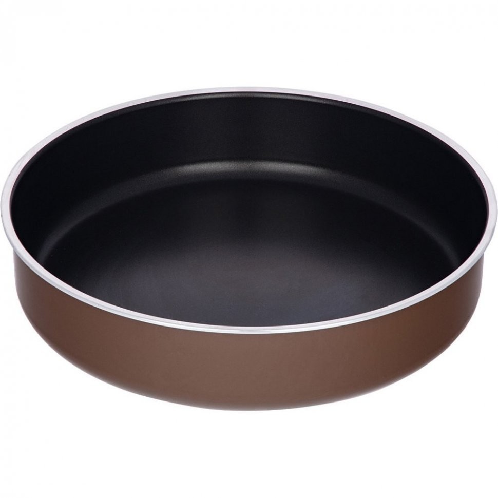 Форма agness шоколад круглая  30x7 см трехслойное антиприг покр, pfoa free Agness (936-738)