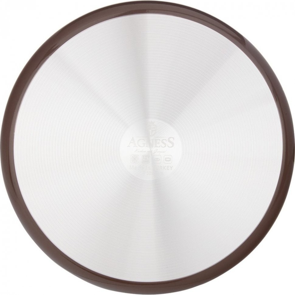 Форма agness шоколад круглая  30x7 см трехслойное антиприг покр, pfoa free Agness (936-738)
