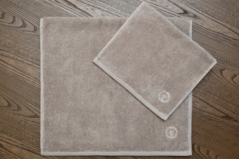 Полотенце Соло хлопок бежевое 70*140 (TT-00015172)