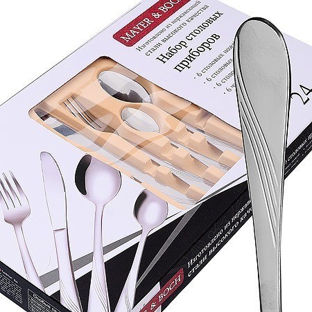 Набор столовых приборов на 6 персон 24 предмета MAYER BOCH (30334)