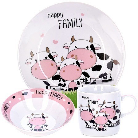 Детский набор посуды Коровки LORAINE (29942)