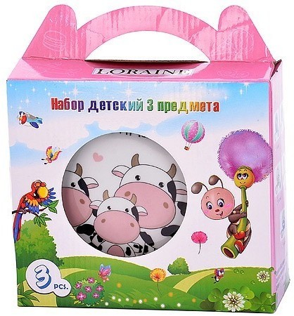 Детский набор посуды Коровки LORAINE (29942)