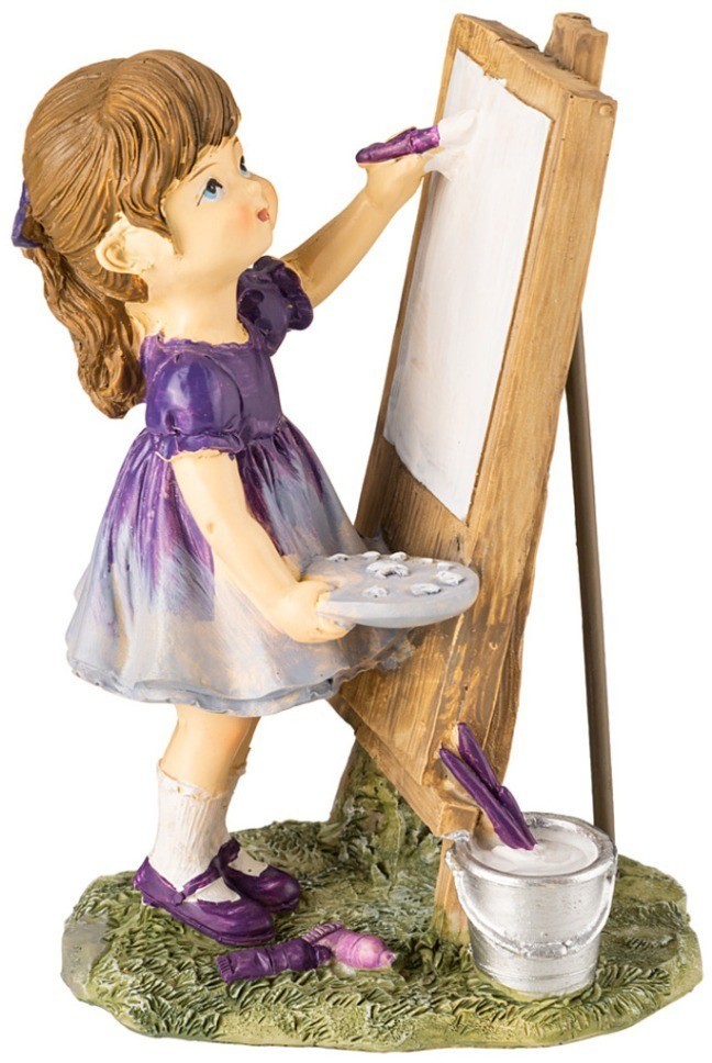 Статуэтка "девочка рисует" 8,5х7х12,5 см Lefard (162-1074)