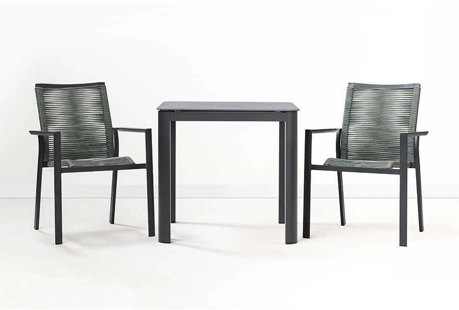 Стол обеденный leif, 80х80 см, темно-серый (75808)