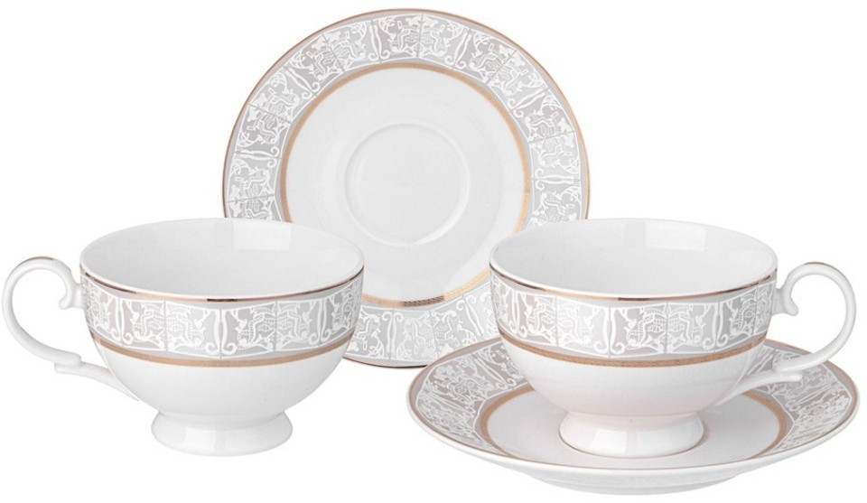 Чайный набор lefard "свадебный" на 2 пер. 4 пр. 300 мл (115-369)