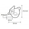 Пингвин птание от батареек 33*17*33 см (24 лампы) (84954)
