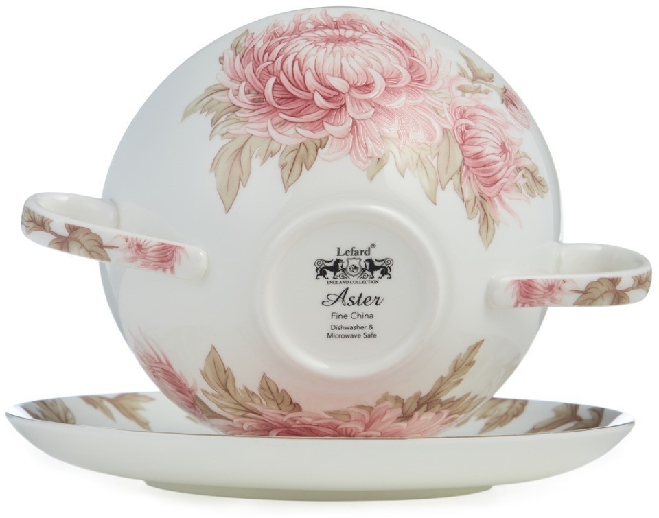 Бульонница с блюдцем lefard "астра" 450 мл (86-2517)