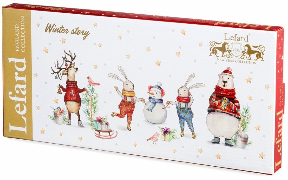 Блюдо овальное lefard "winter story" 34*14,5 см (425-275)