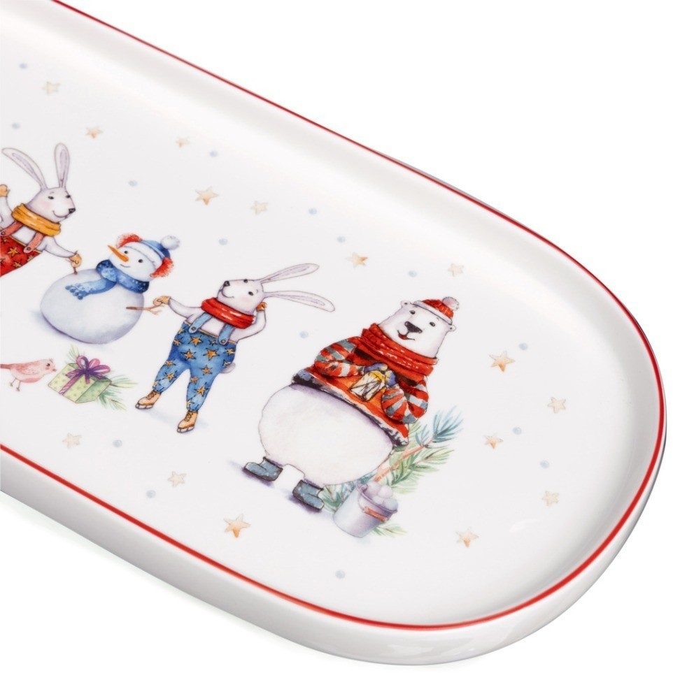 Блюдо овальное lefard "winter story" 34*14,5 см (425-275)