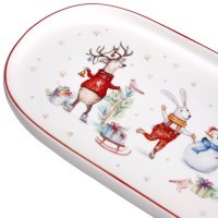 Блюдо овальное lefard &quot;winter story&quot; 34*14,5 см (425-275)