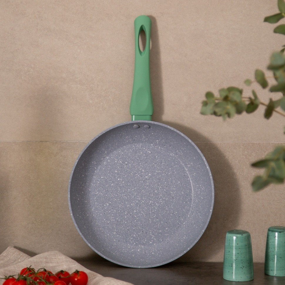 Сковорода agness с антипригарным покрытием "smoky", 24х4,8см (932-508)