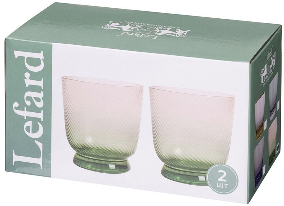 Набор стаканов "twist & shine" purple, 2 шт/360 мл Lefard (687-012)