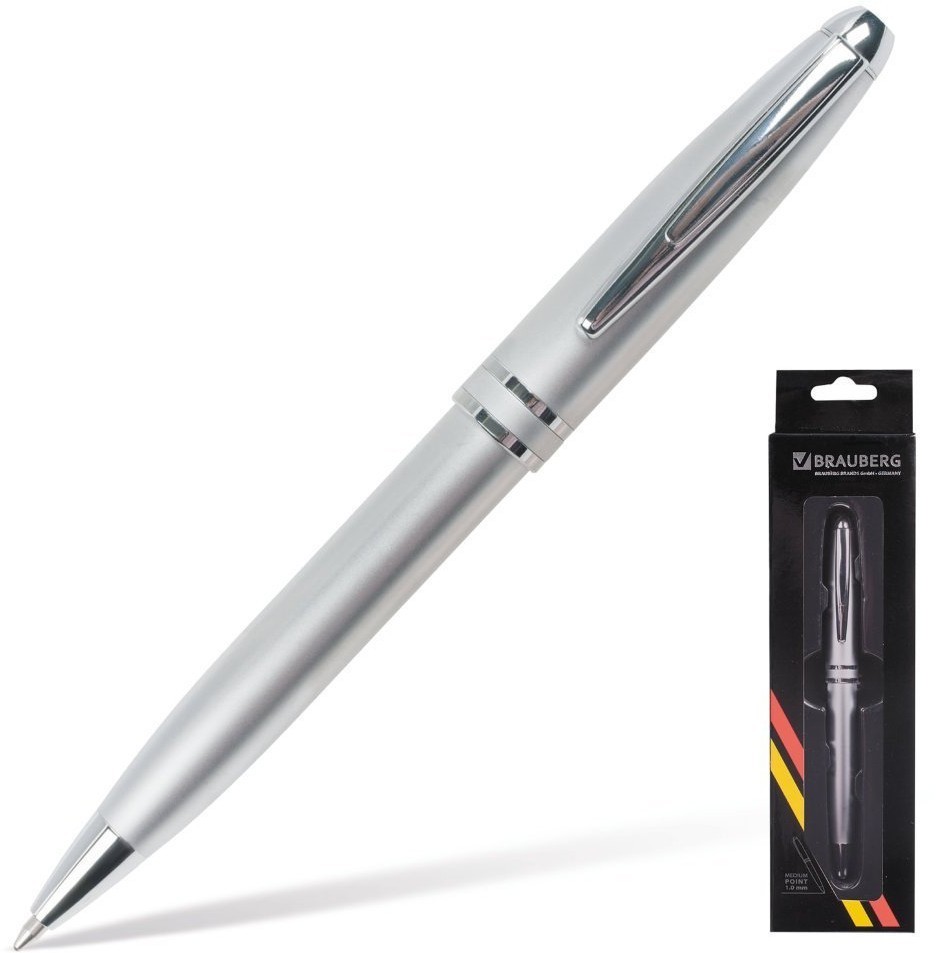 Ручка шариковая Brauberg Oceanic Silver линия 0,7 мм 140723 (66949)