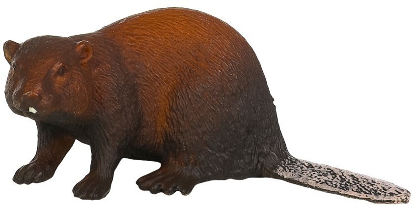 Набор фигурок животных серии "Мир диких животных": бобер, лама с детенышем, олень с олененком (набор из 6 предметов) (MM211-227)