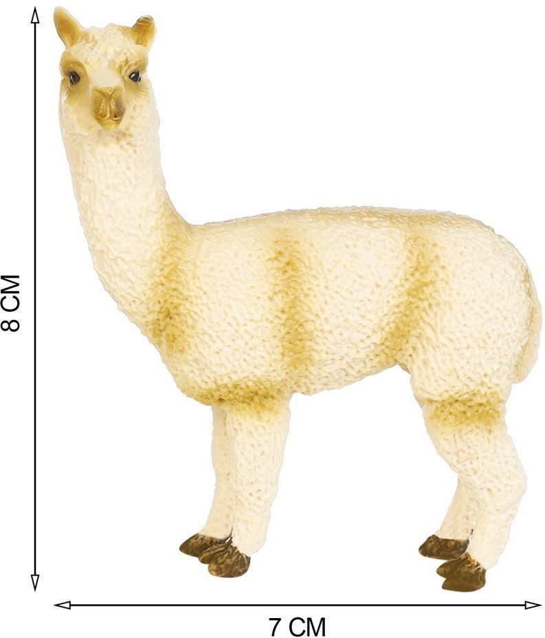 Набор фигурок животных серии "Мир диких животных": бобер, лама с детенышем, олень с олененком (набор из 6 предметов) (MM211-227)