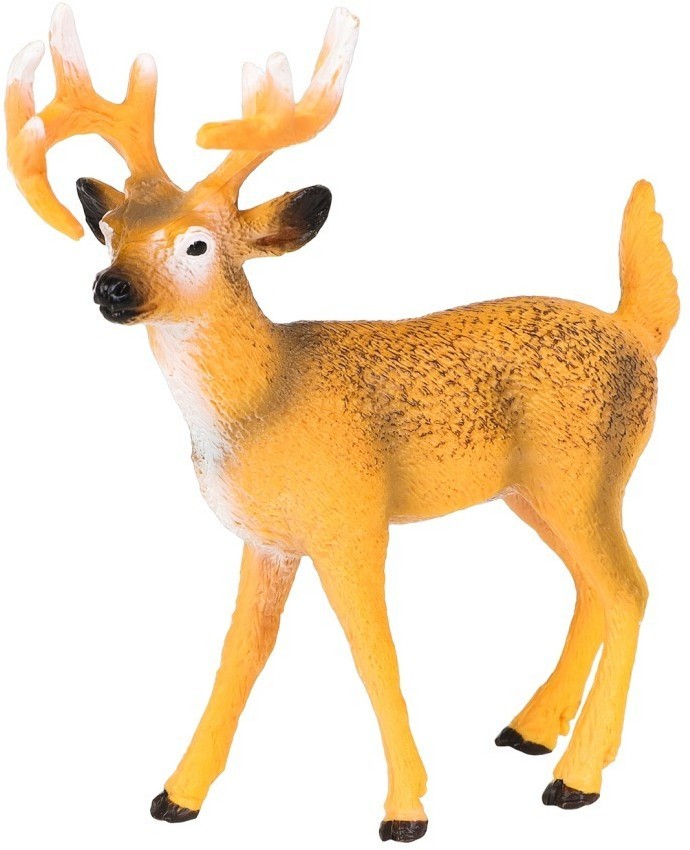 Набор фигурок животных серии "Мир диких животных": бобер, лама с детенышем, олень с олененком (набор из 6 предметов) (MM211-227)