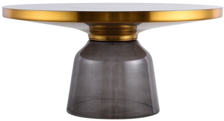 Столик кофейный odd, D75 см, черный/серый (74269)