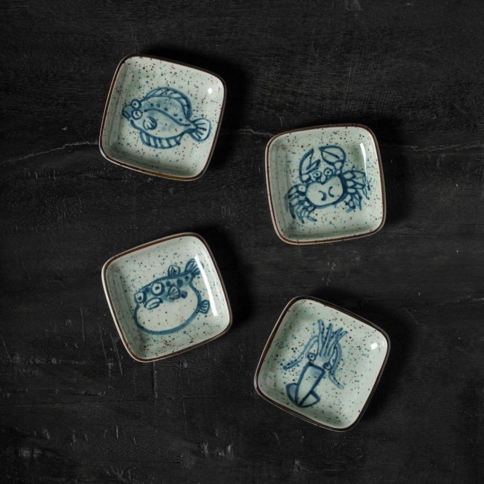 Тарелка 20610, 9 см, фарфор, grey, TOKYO DESIGN