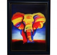 Картина Слон с кристаллами Swarovski (1495)