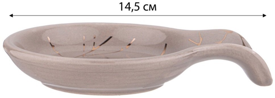 Подставка под ложку коллекция "золотой мрамор" 15,5*11,7*2,6см Lefard (155-712)