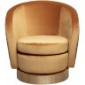Кресло Napoli вращающееся, вельвет принт Velv ORANG+Latt ORANG 76*76*76см (TT-00011023)