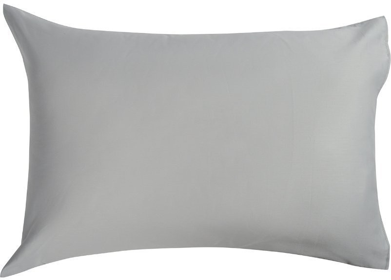 Набор из двух наволочек из сатина светло-серого цвета из коллекции essential, 50х70 см (66430)