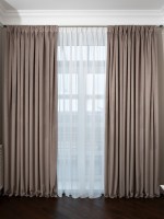 Портьера Silkу бежевая  димаут 275*260 (TT-00014864)