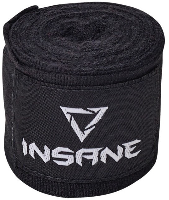 Бинт боксеркий INSANE COBRA, хлопок/нейлон, черный, 4,5 м (2095317)