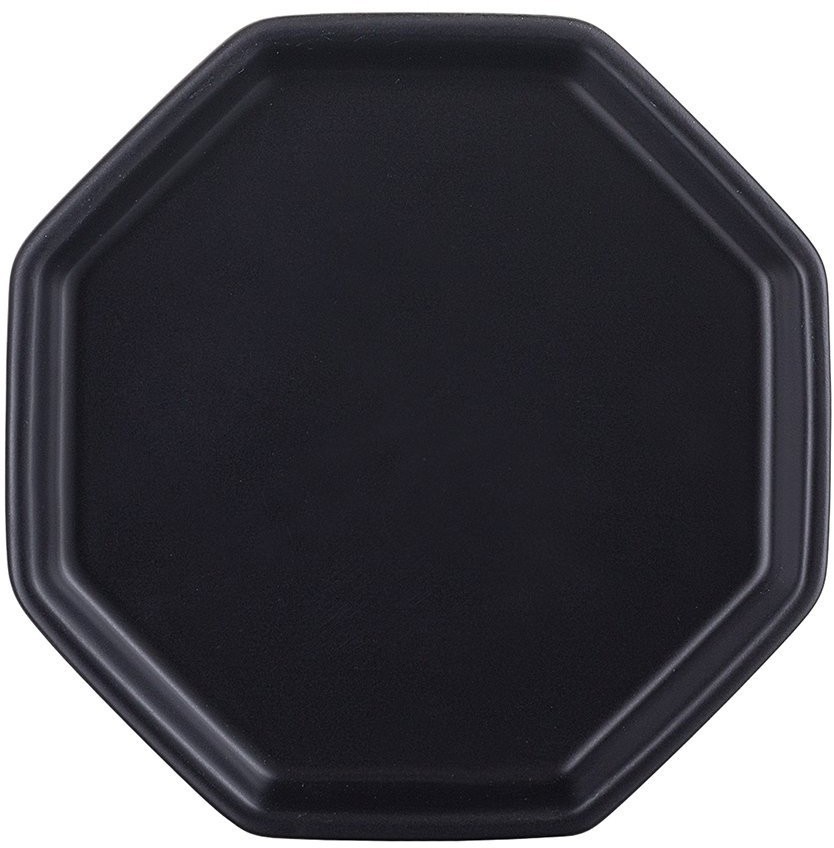 Горшок цветочный rhombus, 13,5 см, матовый черный (74312)