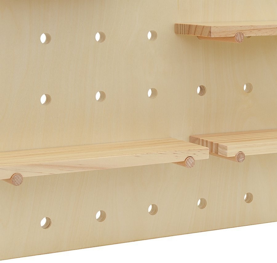 Пегборд shely, 60х120 см, светлое дерево (74816)