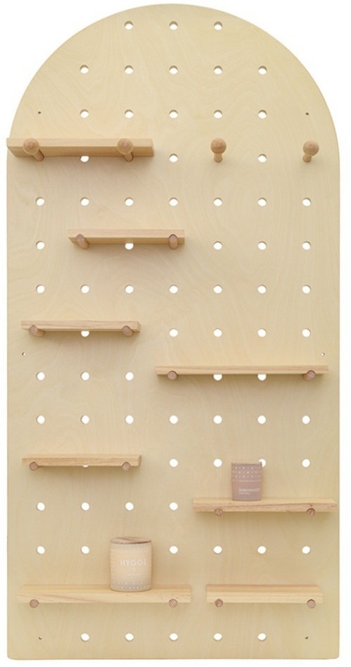 Пегборд shely, 60х120 см, светлое дерево (74816)