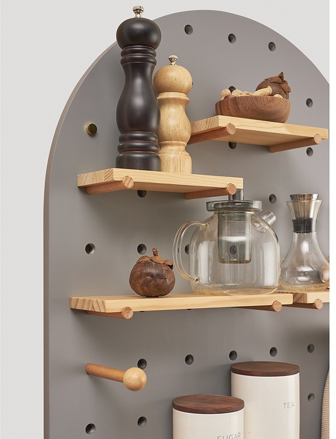 Пегборд shely, 60х120 см, светлое дерево (74816)