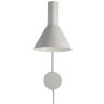 Лампа настенная lyss, 42хD18 см, светло-серая матовая (67880)