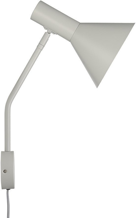 Лампа настенная lyss, 42хD18 см, светло-серая матовая (67880)