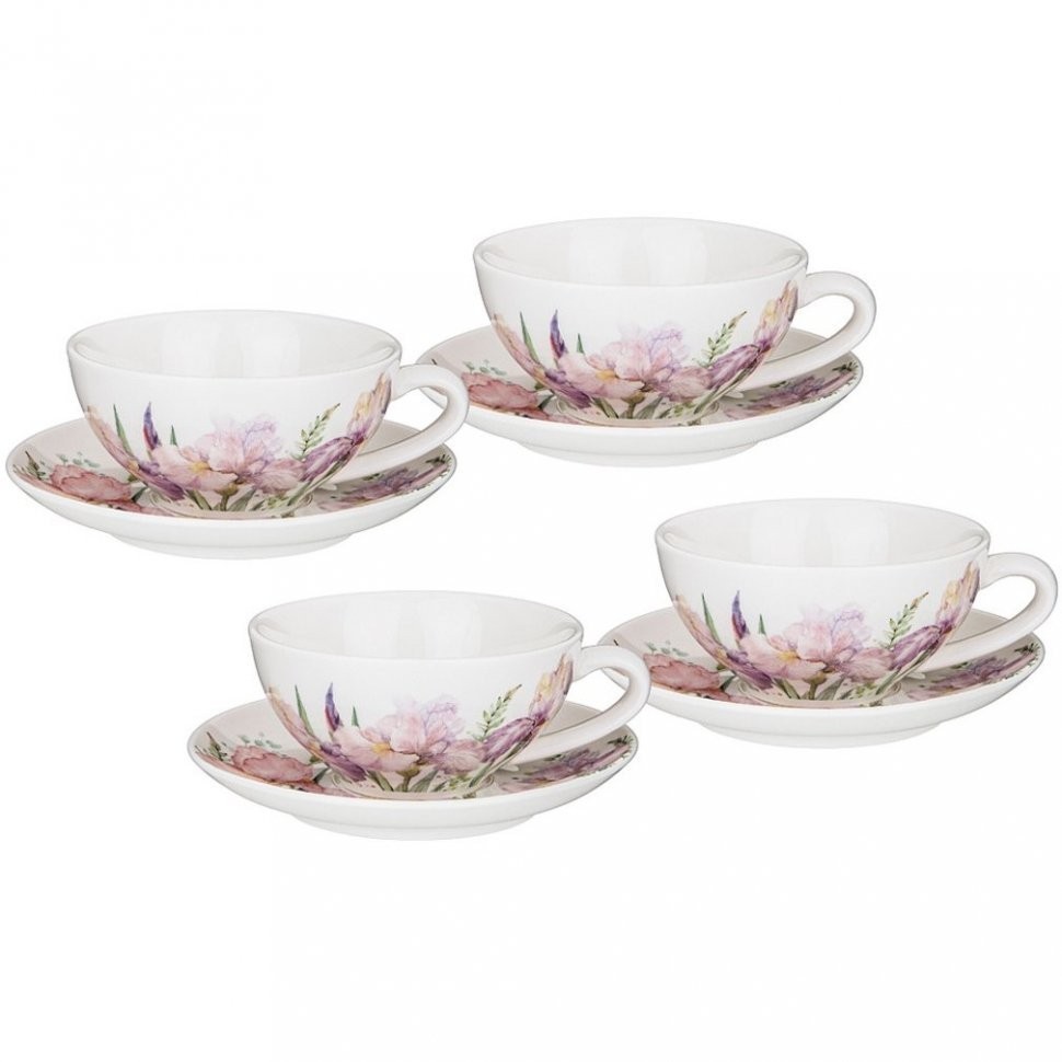 Чайный набор lefard "irises" 200 мл на 4 пер. 8 пр. Lefard (410-151)