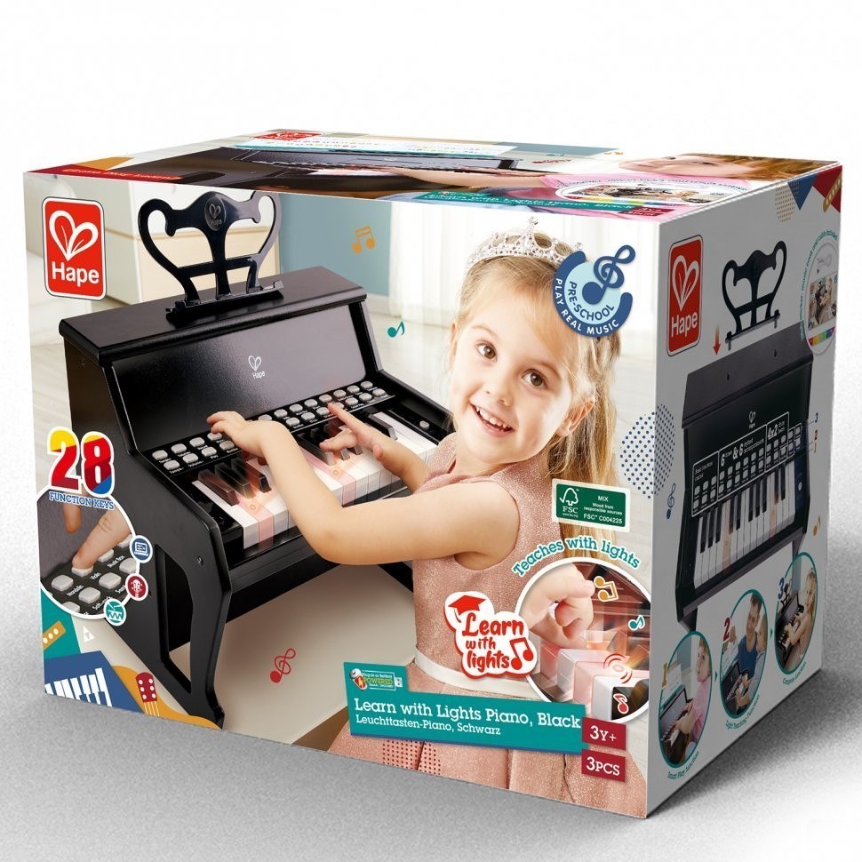 Музыкальная игрушка Пианино, цв. Черный (E0627_HP)