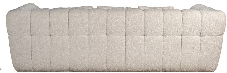 Диван Prato трехместный букле белый 249*106*74см (TT-00013631)