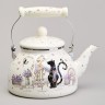 Чайник agness эмалированный серия "lavender cats", 2,6 л (943-073)
