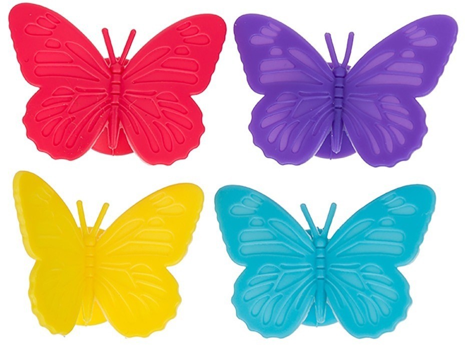 Набор из 6 маркеров на присоске для бокалов butterfly HJ-GM05
