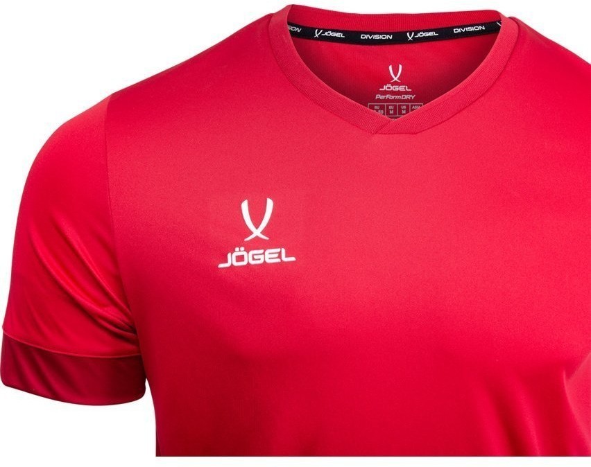 Футболка игровая DIVISION PerFormDRY Union Jersey, красный/ темно-красный/белый, детский (1020651)