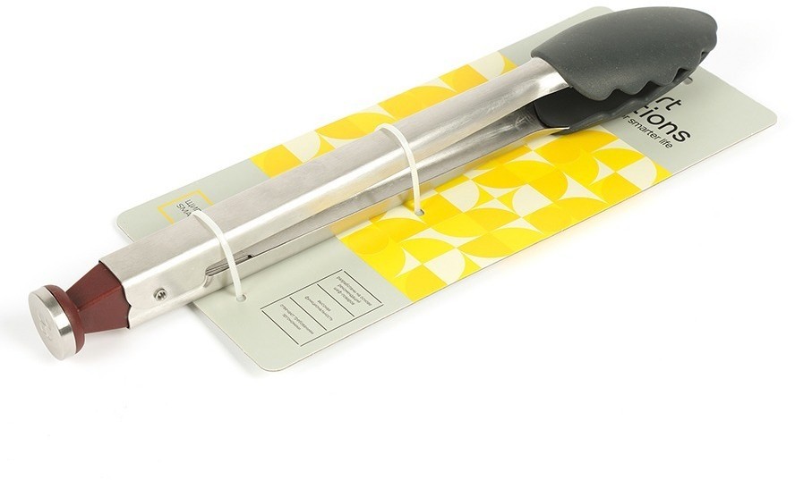 Щипцы кухонные smartchef, 33,5 см, серо-бордовые (76657)