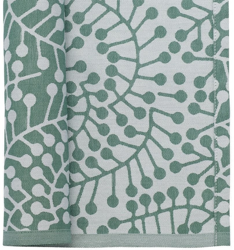 Салфетка из хлопка зеленого цвета с рисунком Спелая смородина, scandinavian touch, 53х53см (72153)