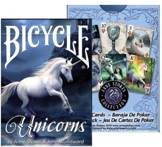 Карты "Bicycle Anne Stokes Unicorn" (33690)