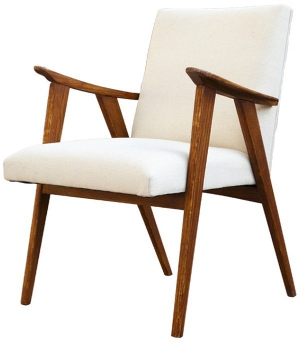 Полукресло Тайлер SE-20012-OAK/FB-192, каркас массив дуба, обивка лен, natural oak/beige, ROOMERS FURNITURE