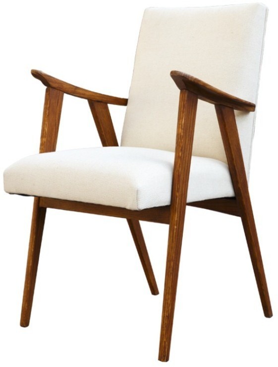 Полукресло Тайлер SE-20012-OAK/FB-192, каркас массив дуба, обивка лен, natural oak/beige, ROOMERS FURNITURE