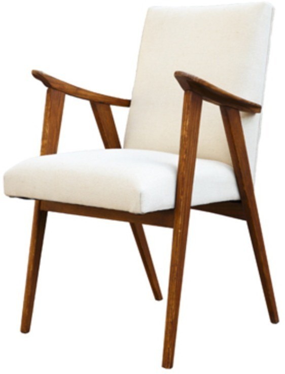 Полукресло Тайлер SE-20012-OAK/FB-192, каркас массив дуба, обивка лен, natural oak/beige, ROOMERS FURNITURE