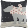 Чехол на подушку вязаный с новогодним рисунком polar bear из коллекции new year essential, 45х45 см (69851)