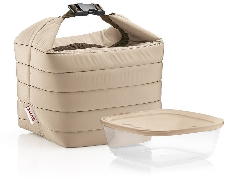 Набор термосумка+контейнер handy малый бежевый (61748)